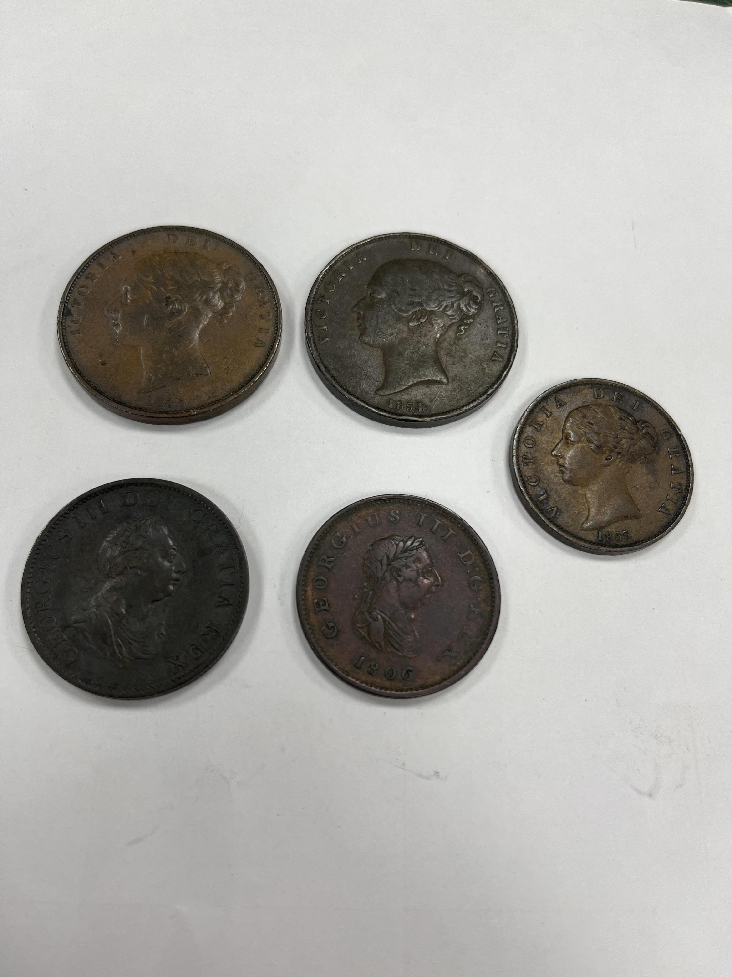 British coins, William and Mary to Victoria, a group of farthings to twopences